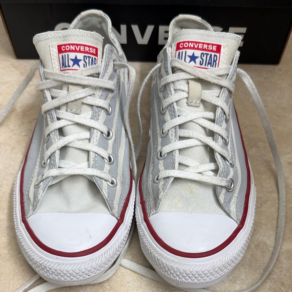 Converse Starry Gray and White Sneakers